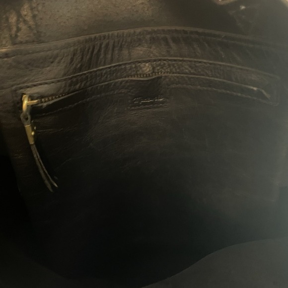 Madewell Medium Transport Leather Tote Black Bag Purse Shoulder Crossbody Color - Picture 7 of 15